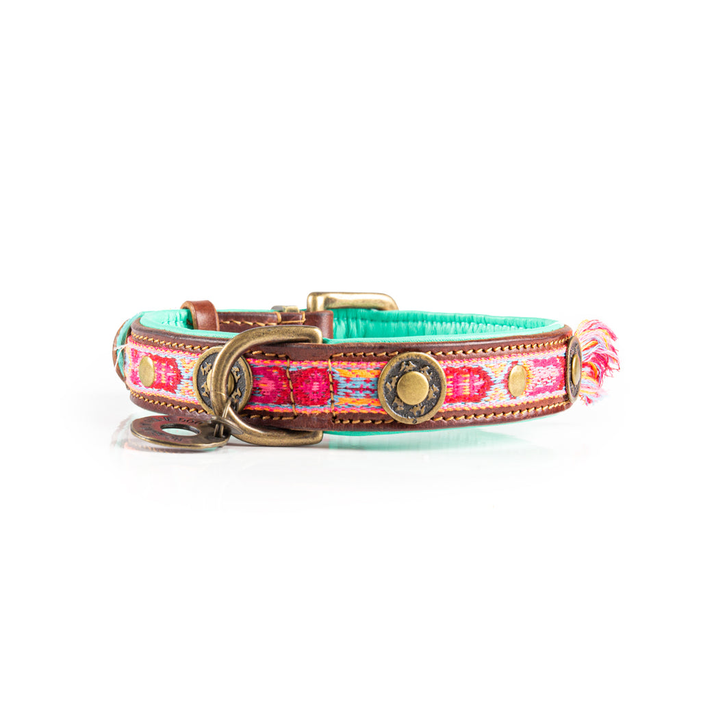 Boho Rosa Hundehalsband Dog with a Mission