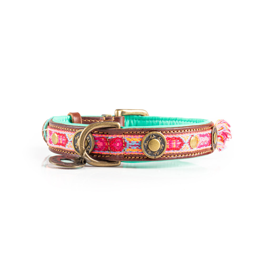 Boho Rosa Hundehalsband Dog with a Mission