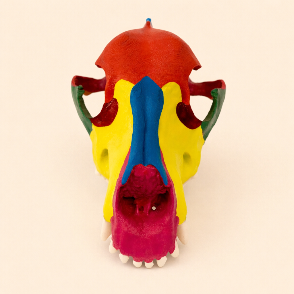 Didaktischer  Hundeschädel